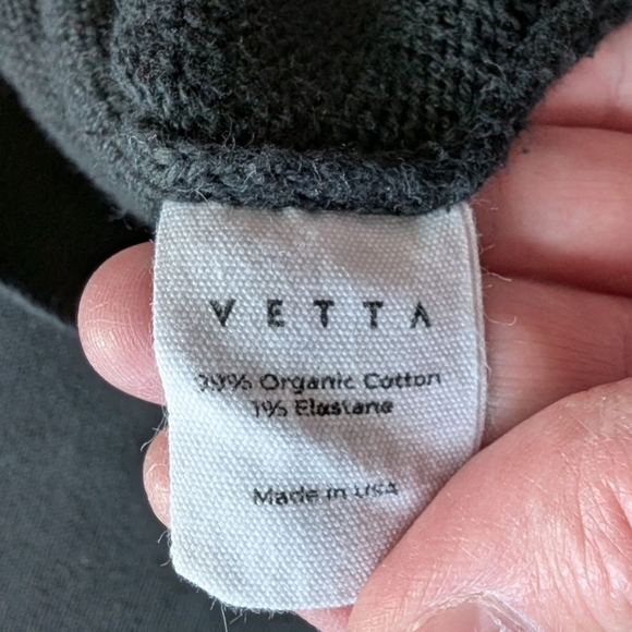 Vetta Capsule The Oversized Sweater Fisherman Chunky Womens XS Cotton Black - Picture 12 of 15